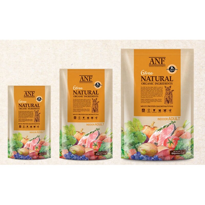 ANF 식스 프리 인도어 어덜트 고양이 사료, 닭, 2kg, 1개