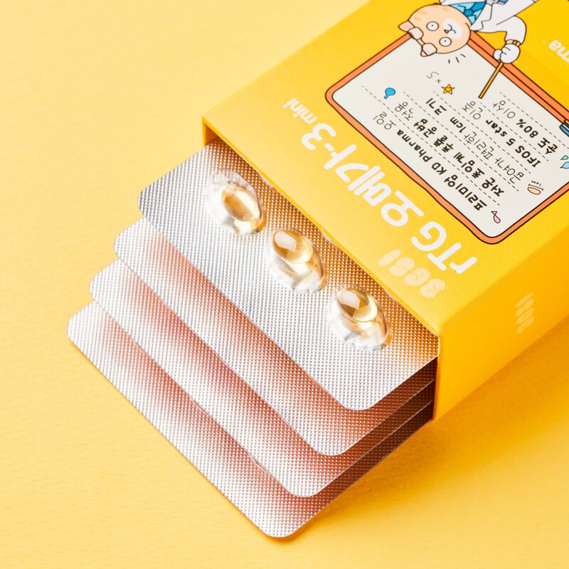 3651 고양이 강아지 오메가3 영양제 60캡슐 순도 80% KD Pharma, 1개