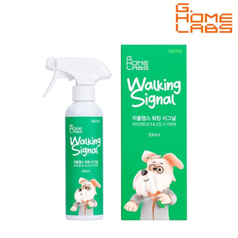 지홈랩스 워킹시그널 300ml 애견 반려견 강아지 전용 모기 기피제 진드기 퇴치제 이카리딘, 1개