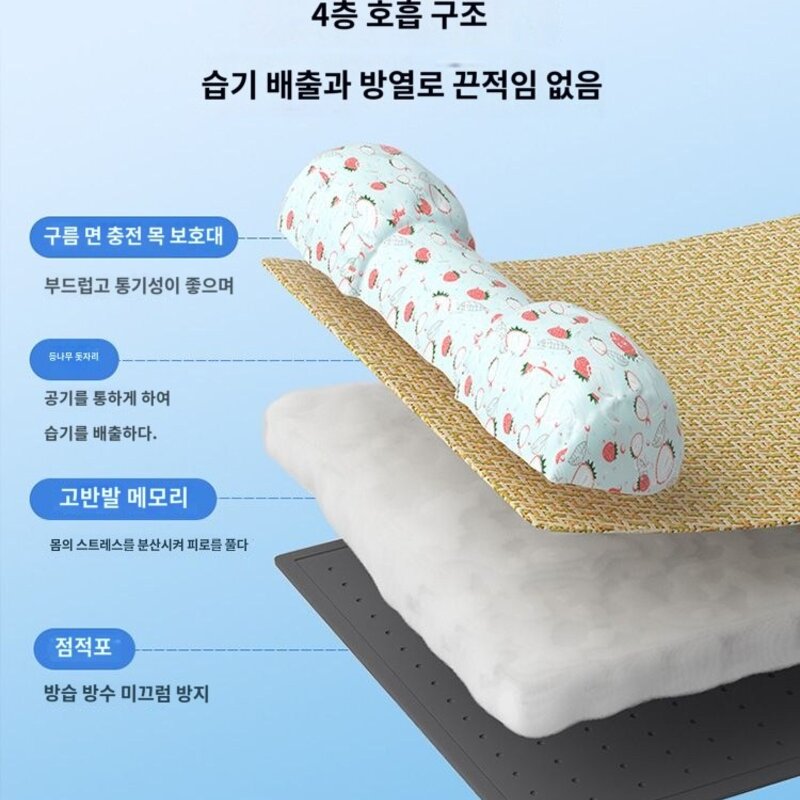 개선 도구 편의성 강아지 훈련 매트 실내외 간편한, 목보호대-블루, S45x35cm (권장체중 5근 이내), 1개