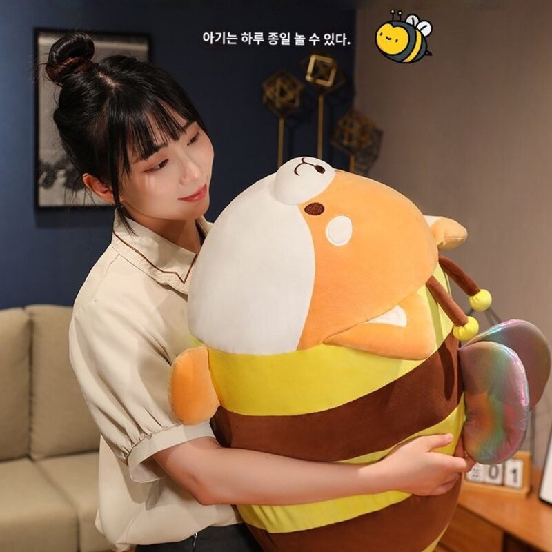 애견 야구 장난감 전용 도구 실용적인 반려동물 효율적인, 60(Q 원단 구름 터치감), 꿀벌 강아지 인형, 1개