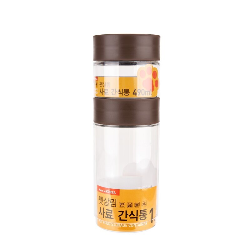 [코멕스] 펫살림 사료 간식통 2종 세트, 단품
