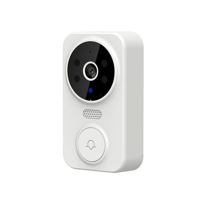 Fowod 스마트 도어벨 현관 카메라 CCTV 무선 인터폰 초인종, 흰색