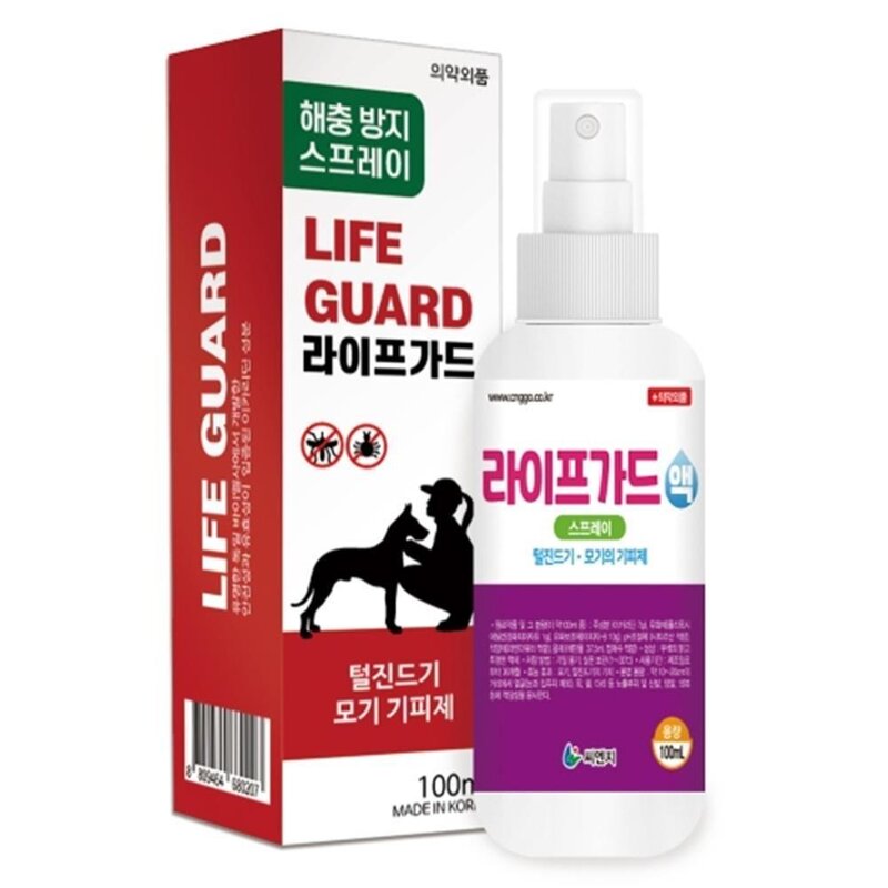 뿌리는 강아지 해충방지제 이카리딘 강아지진드기스프레이 산책, 1개