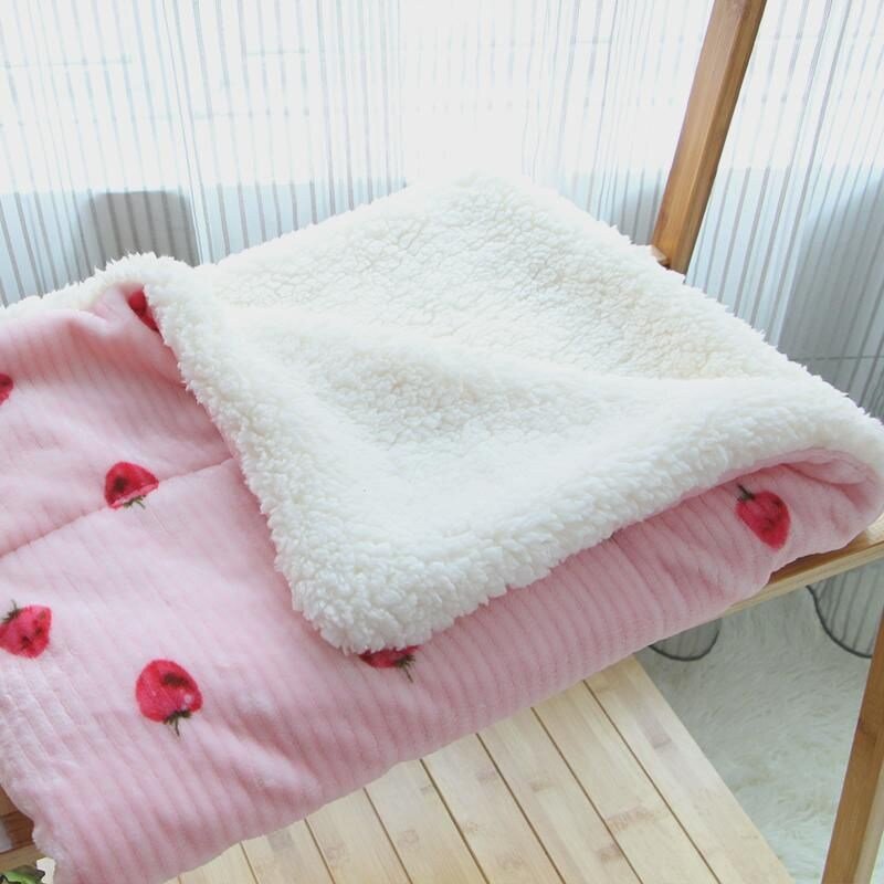 반려동물 담요 두껍게 겨울 강아지 전용 담요 강아지 덮개 담요 반려동물 잠자리 이불 강아지 매트 수면 매트, S-소형(60x40cm), 핑크하운드(멜란지), 1개
