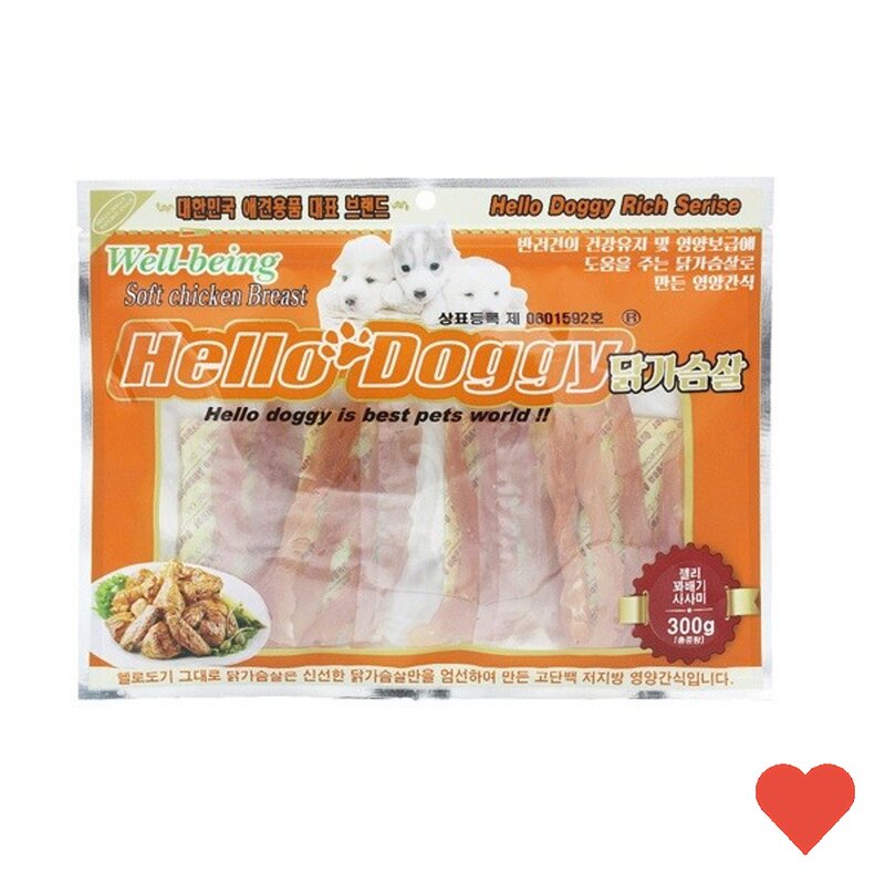 애견 식품 강아지용품 젤리 꽈배기 사사미 300g, 1개