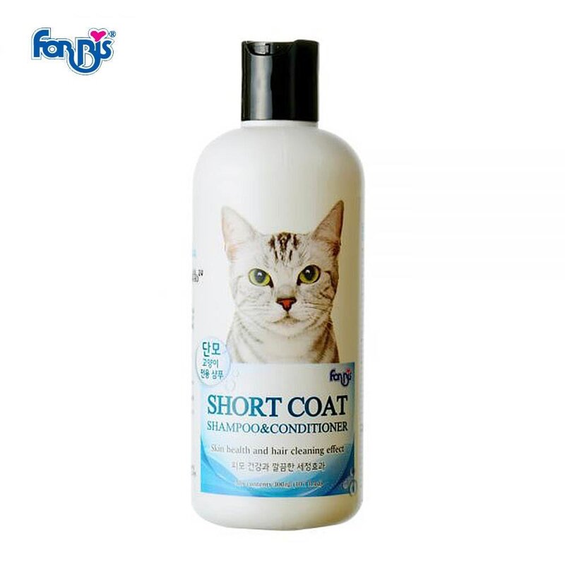 짧은털 고양이 전용 샴푸 고양이첫목욕 길냥이샴푸 아기고양이목욕 목욕 목욕하기, 1개, 300ml