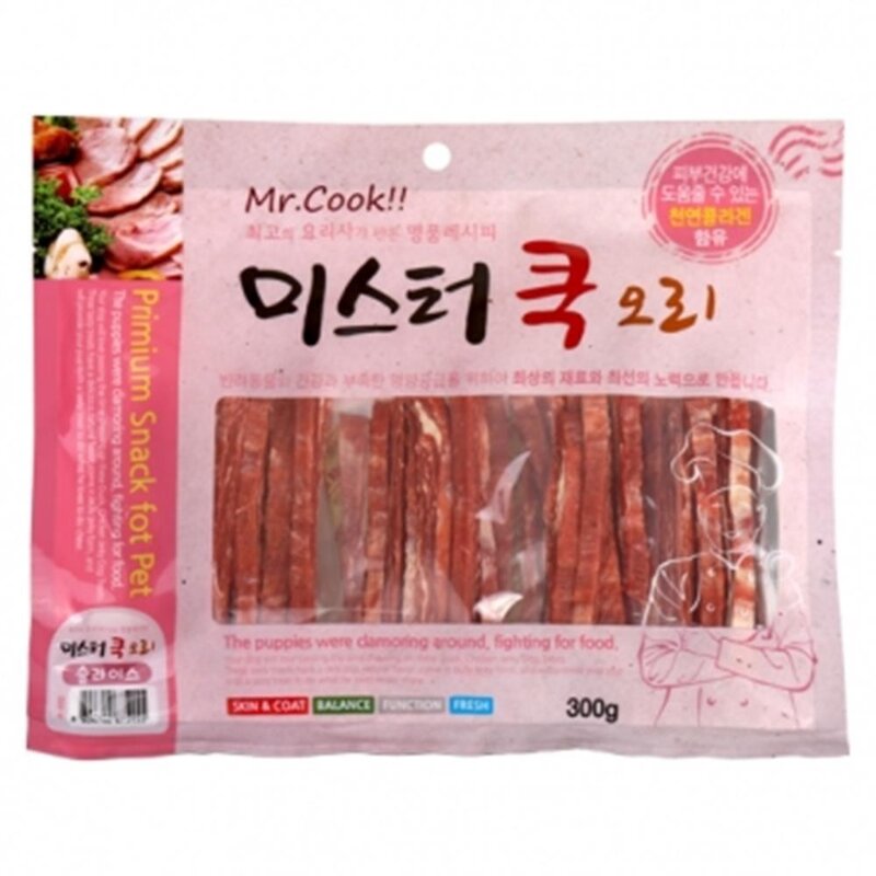 맛좋은 강아지 간식 오리슬라이스 300g 댕댕이육포, 1개