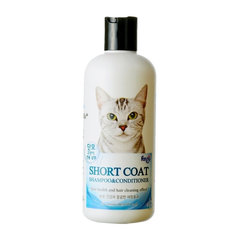 포비스 고양이 샴푸 단모 전용 피모관리 300ml, 1개
