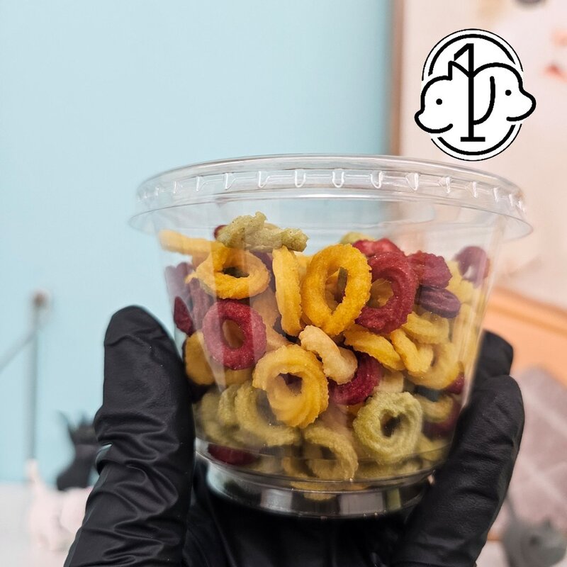 너한개나한개 두부후르츠링100G 강아지간식 져키 츄르 멍시리얼 멍멍쿠키 강아지과자스낵 애견간식 수제간식, 1팩, 100g