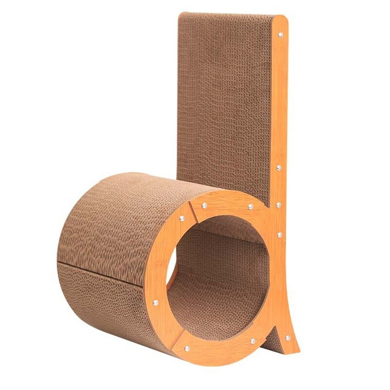 델라무드 고양이 원통 스크래쳐 하우스 60cm, 엑스라지(60cm)