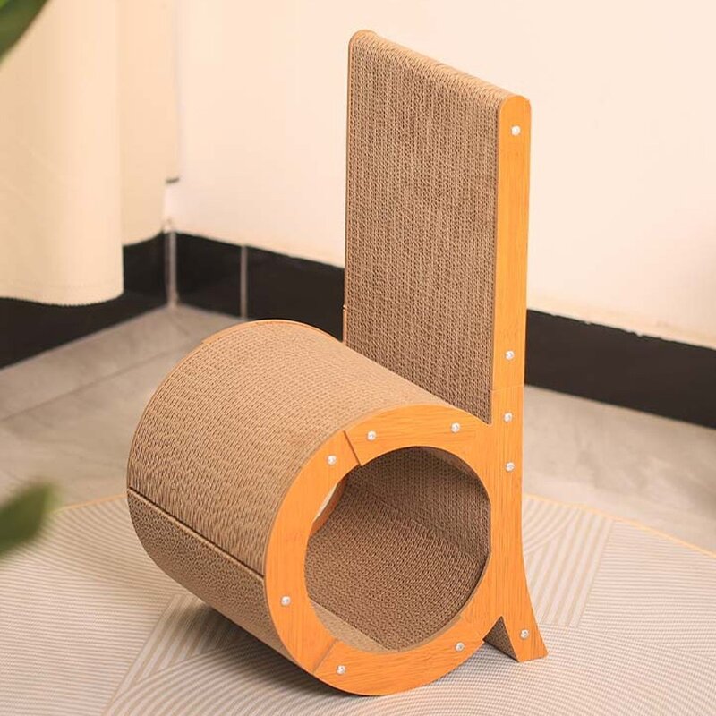 델라무드 고양이 원통 스크래쳐 하우스 60cm, 엑스라지(60cm)