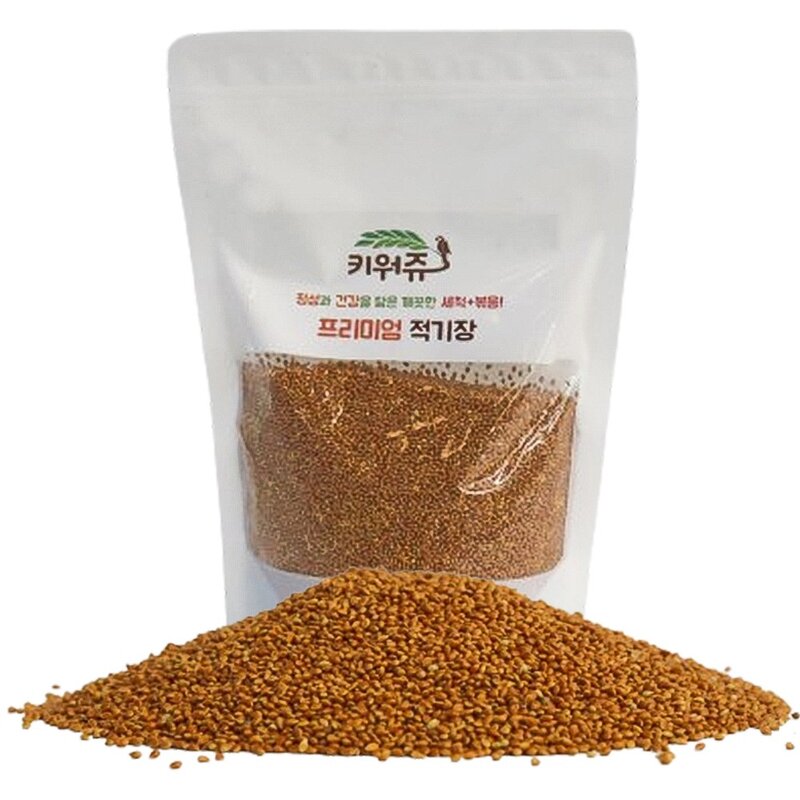 키워쥬 조류 정성과 건강을 담은 깨끗한 세척 볶음 프리미엄 적기장, 500g, 3개