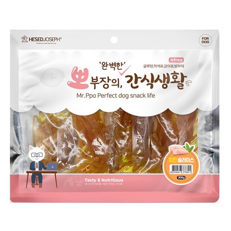 뽀부장의 완벽한 간식생활 300g 강아지 사사미간식, 1개