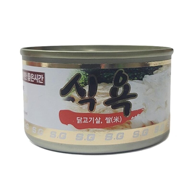 강아지간식 닭가슴살사용 영양 통조림 강아지캔사료, 닭고기살+쌀, 1개
