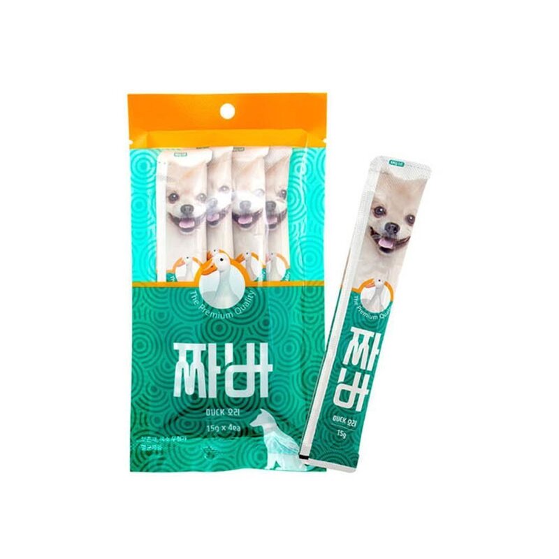 짜먹는 소고기 오리 강아지 습식간식 2봉 펫 pet 노견, 1개