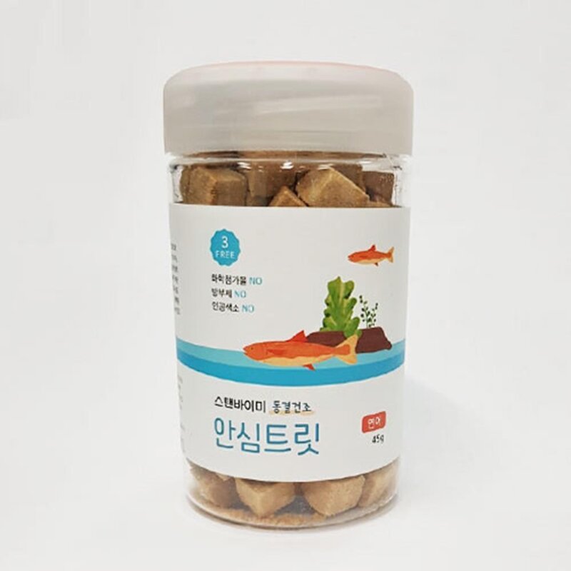 그대로 건조 연어 애견용 스낵 45g 동결건조간식, 1개