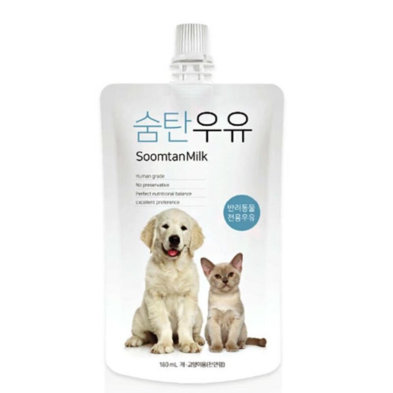 전연령 반려동물 국산 전용우유 180ml 4개 펫밀크