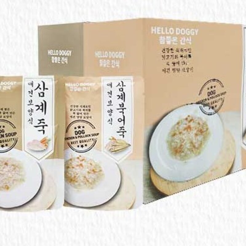 참좋은간식 애견보양식 삼계죽, 삼계맛, 80g, 10개