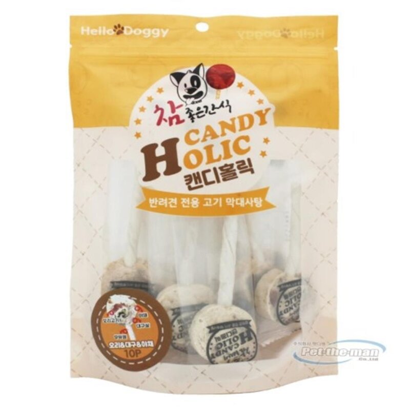 반려견 막대사탕 고기야채혼합 간식 10P 치아케어 강아지 특식 칭찬용, 1개
