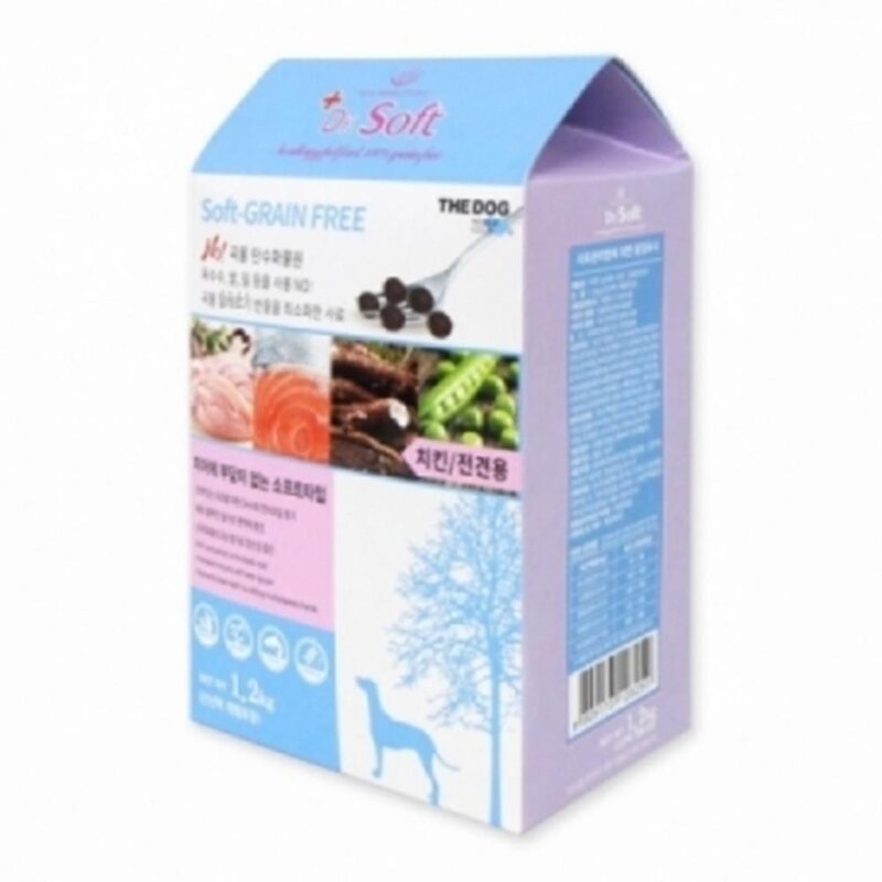 그레인프리 펫 소프트 사료 전견용 치킨 1.2kg 영양제, 1개, 상세페이지참조