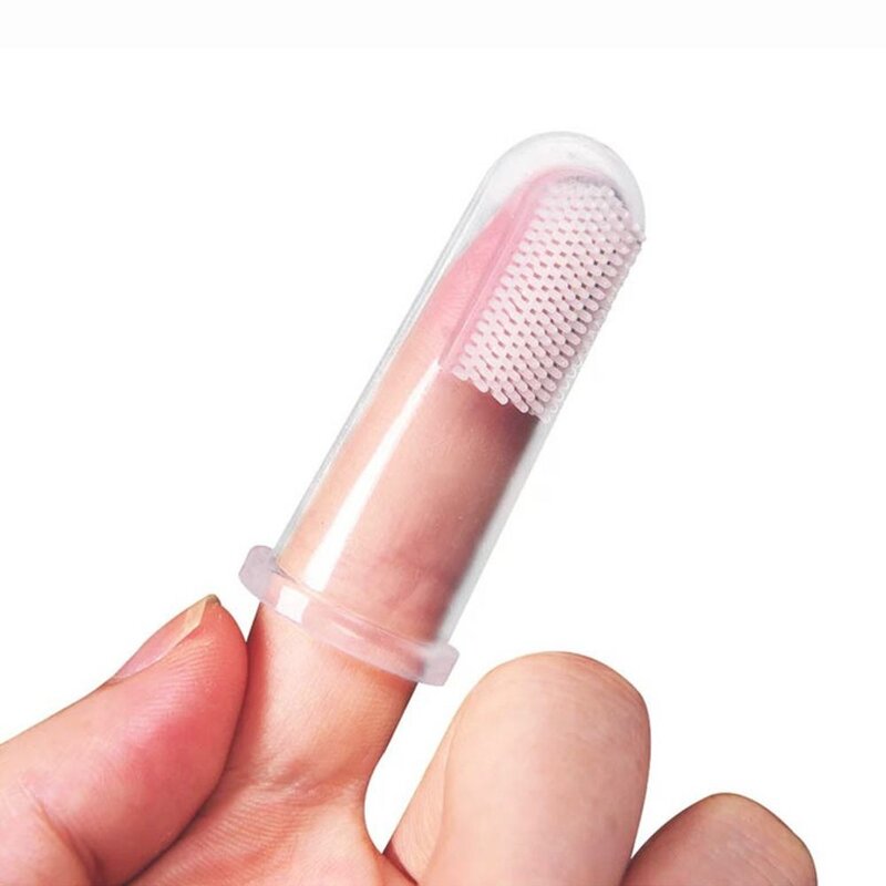 강아지 손가락칫솔 입냄새제거 치석제거 미니칫솔 2P, 강아지칫솔2P