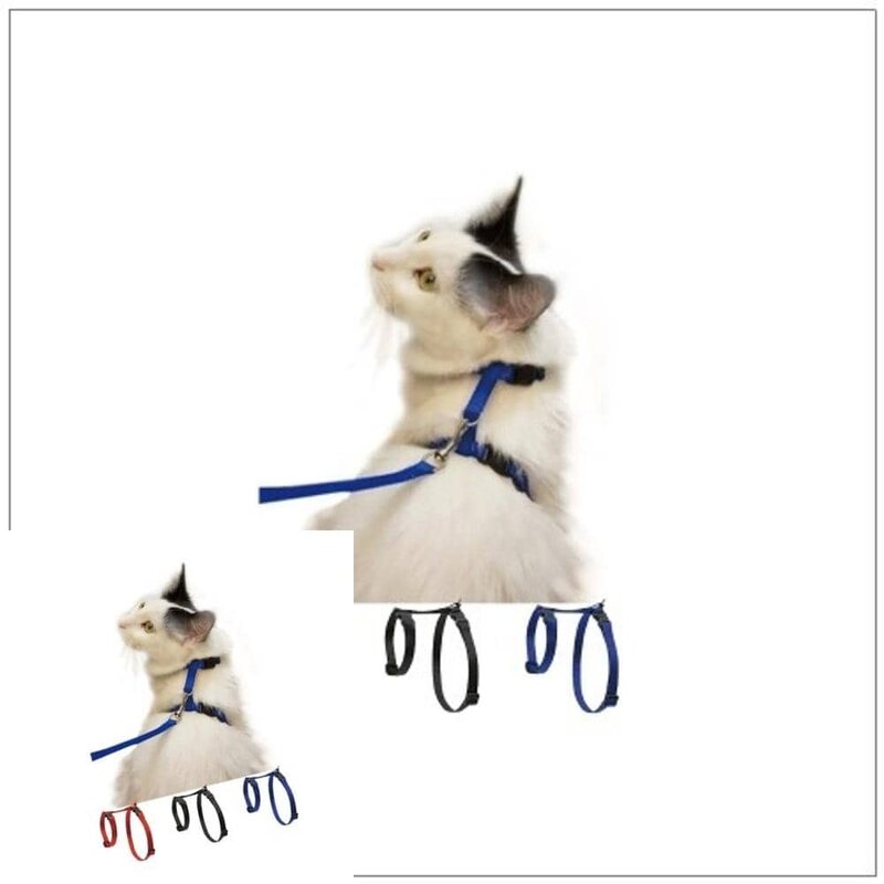 MF04 고양이 하네스+리드줄 블랙 고양이목줄 고양이목줄세트 고양이가슴줄