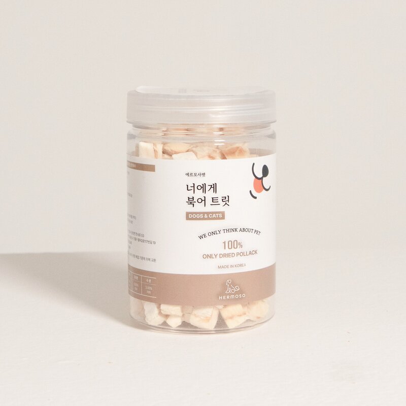 에르모사펫 너에게 북어트릿 50g 강아지 고양이 동결건조 간식
