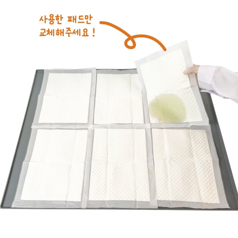 [펫츠놀로지] 사용한 부분만 교체하는 스플릿 배변패드, 1개, 150개입