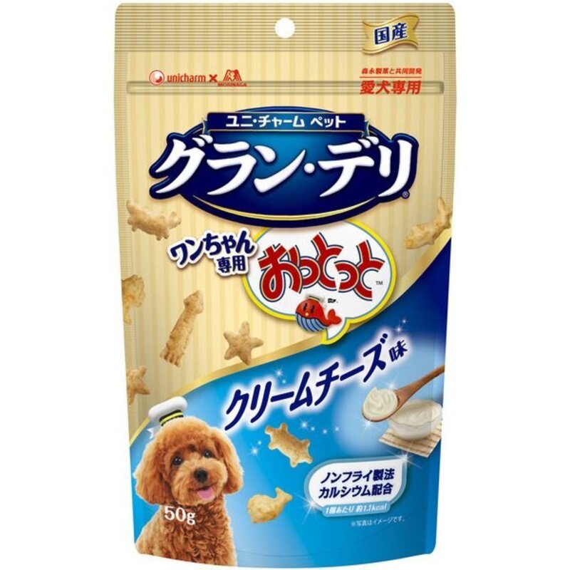 유니참그란 델리 그랜드 완 전용 오토트 크림 치즈 맛 강아지 간식 50g 일본산