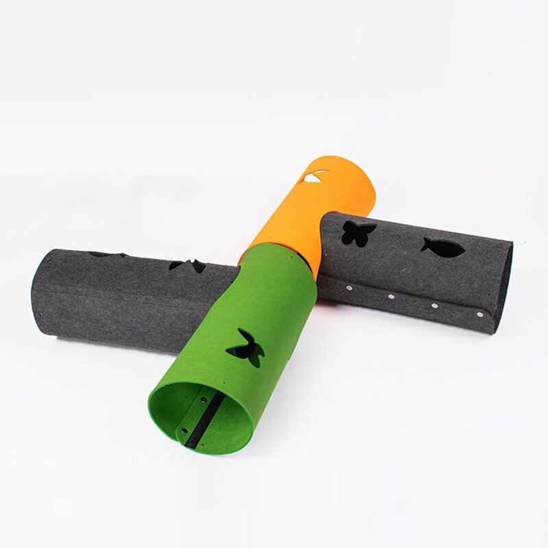 아서아리 고양이 DIY 터널 동굴 하우스 숨숨집 장난감, 그린