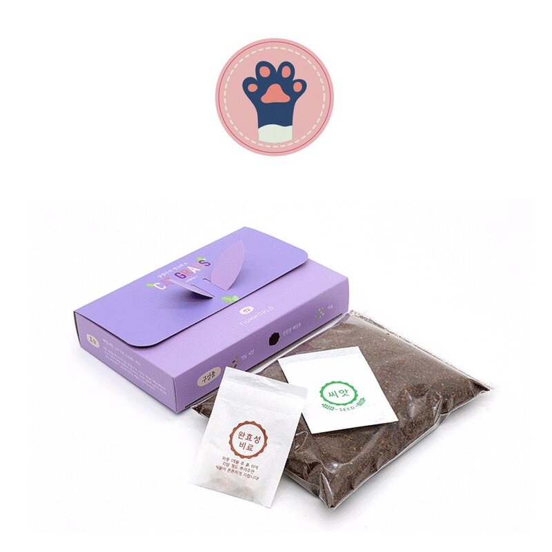 팜팜농장 캣그라스 고양이 캣닢 캣글라스, 2개입(캣닢글라스+키트), 1개