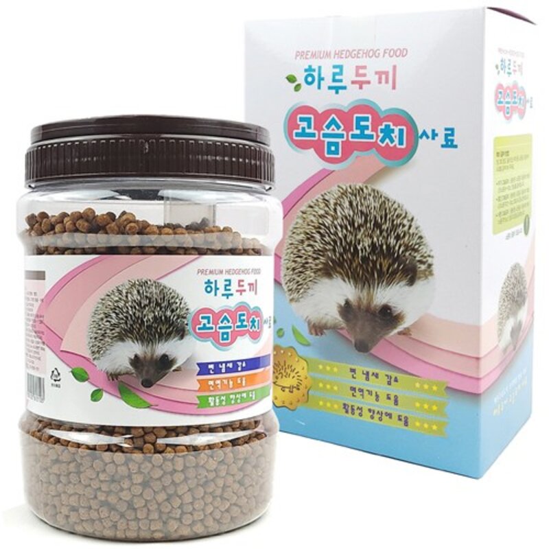 도치퀸 하루두끼 고슴도치 전용사료 리필용, 900g, 1개