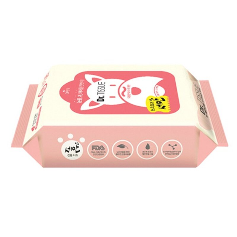 닥터티슈 세안 치아 펫 전용 물티슈 세정제, 30개입, 2개
