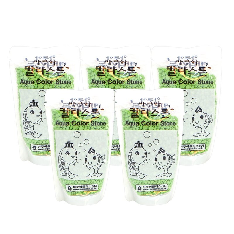 수족관 아쿠아 칼라스톤 칼라바닥재 350g, 1개