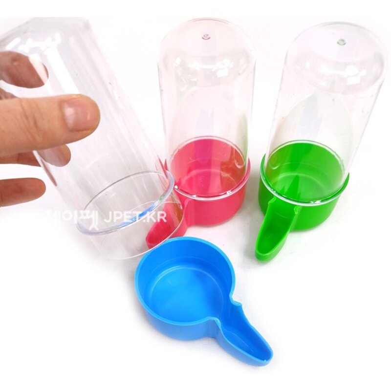 SPET 애완조 모이통 물통 앵무새 급식기 급수기, 애완조 물통 200ml, 1개