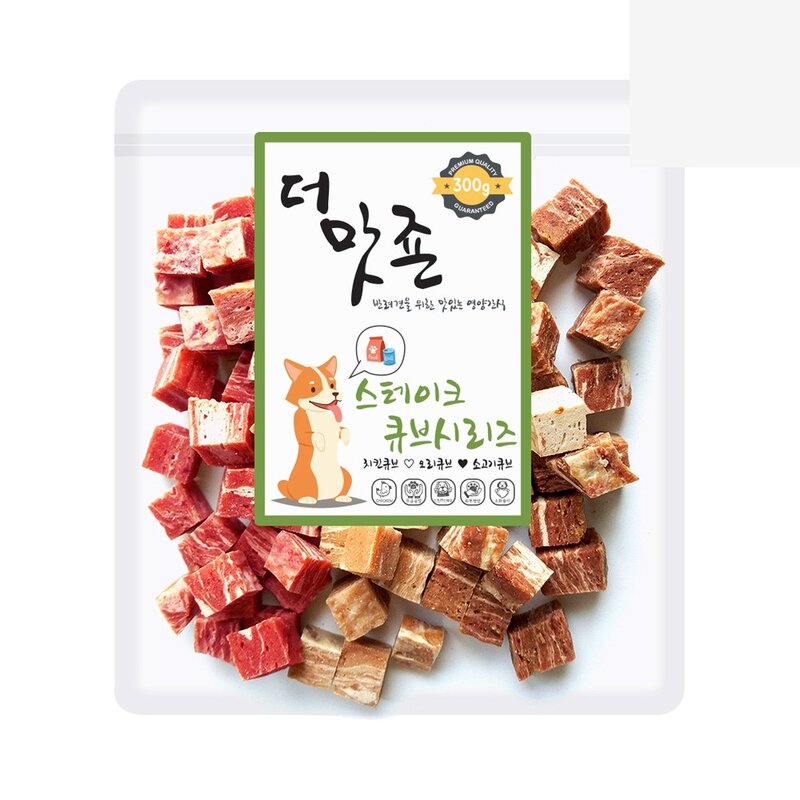 펫천국 강아지 간식 300g 애견간식 모음, 1개, D18.퍼피프랜드 치킨 젤리 꽈배기