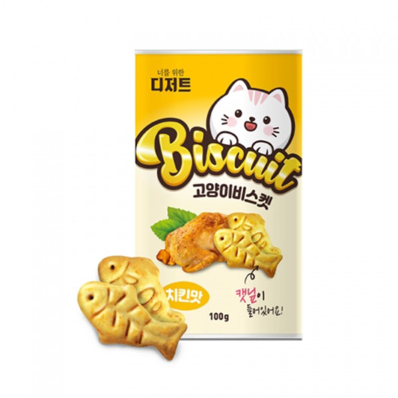 와와펫 너를위한디저트 고양이 비스켓 간식 캣닢 100g x2개 고양이과자, 참치맛2개, 2개