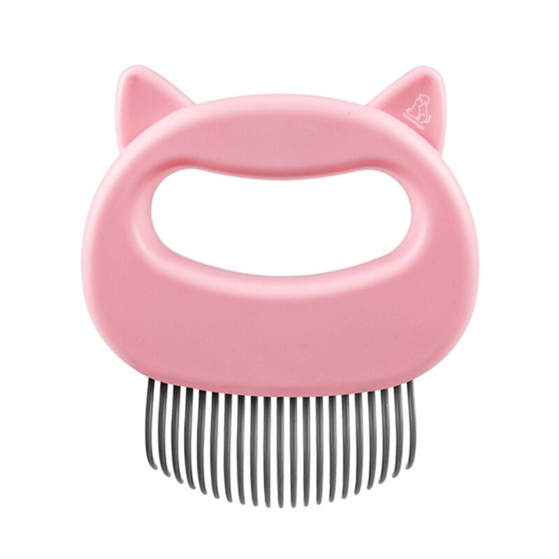강아지빗 고양이빗 브러쉬 솔 죽은 털제거 미용용품, 러블리 핑크, 1개