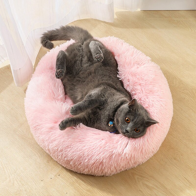 에코벨 강아지 도넛방석 60cm/애견방석 마약 쿠션 침대 고양이, 단품, 1개