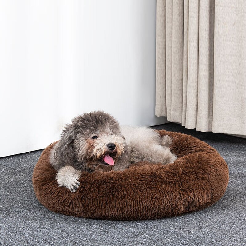에코벨 강아지 도넛방석 60cm/애견방석 마약 쿠션 침대 고양이, 단품, 1개