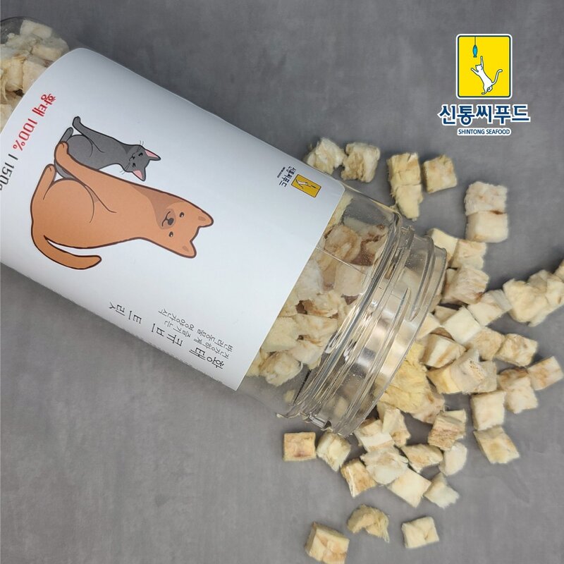 동결건조 자연그대로 황태100% 황태큐브트릿 70g 강아지간식 고양이간식 사료 보양식, 1개