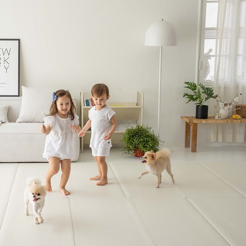 Riposo 양면 폴딩 매트 100 x 140 cm, 아이보리 + 그레이, 1개