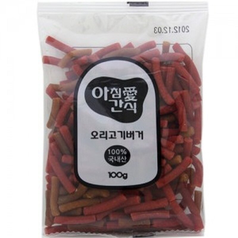 아침애간식 애견용 버거, 황태버거100g, 20개
