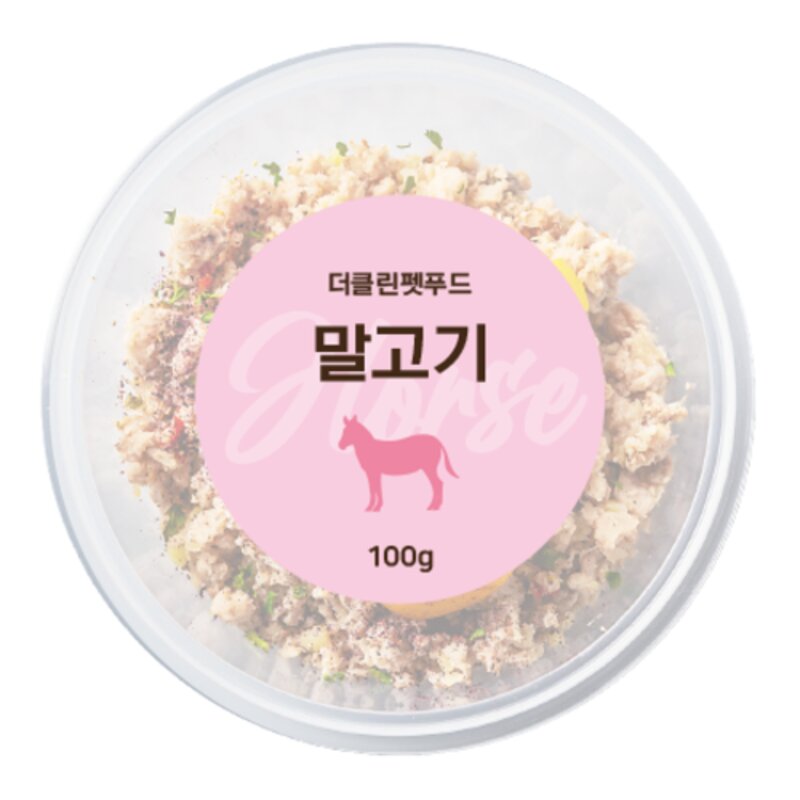 더클린 펫푸드 강아지 자연식 8종 100g 대용량 수비드 화식 영양식 수제 습식사료, 기타육류