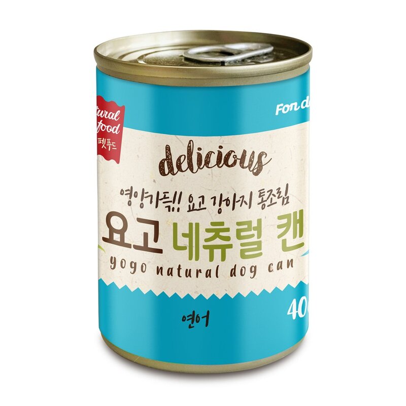 요고 네츄럴 대용량 강아지간식 습식 통조림, 8개