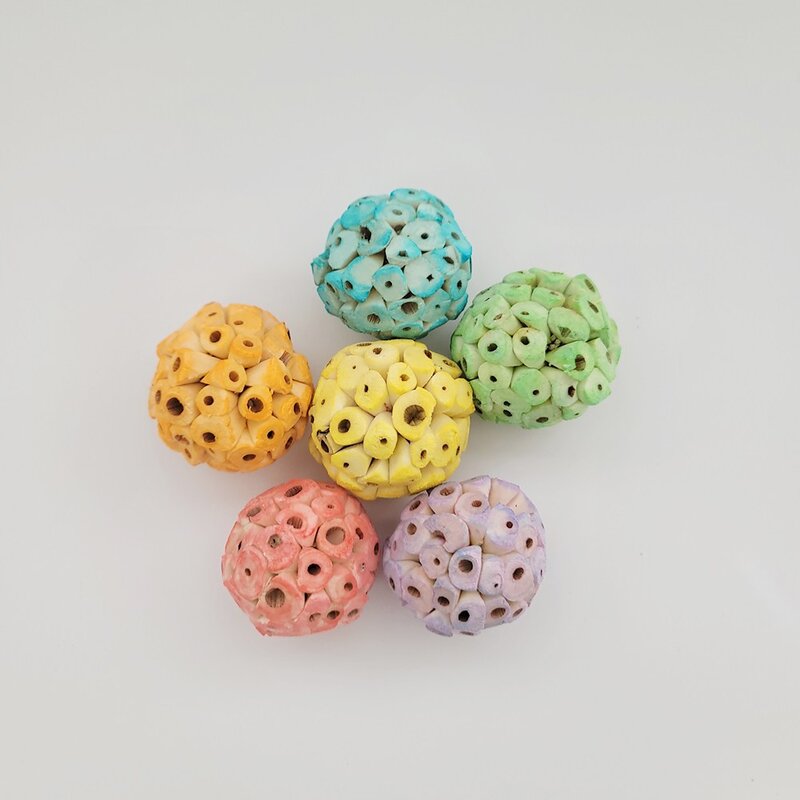 못난이 솔라볼 앵무새 장난감 입질 용품 스트레스 해소 4cm, 못난이 4cm, 3개