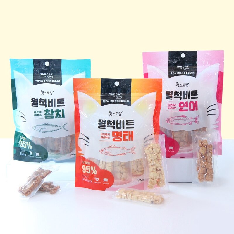 더캣 캣스토랑 월척비트 고양이 간식, 300g, 2개, 연어맛