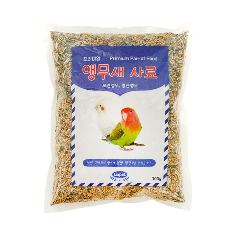 리아펫 왕관 새먹이 프리미엄 앵무새 새사료 700g 2개