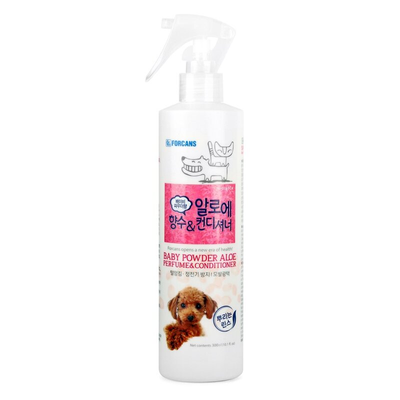강아지 고양이 털엉킴 정전기 방지 미스트 향수 베이비파우더향, 1개, 300ml